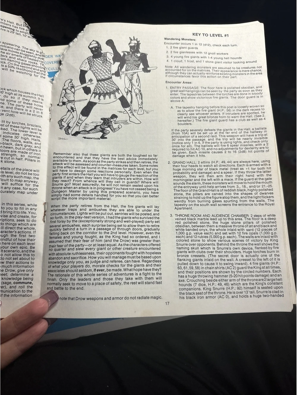 1978 AD&D 1st Edition Module G1-2-3 Against The Giants by Gary Gygax TSR 9058